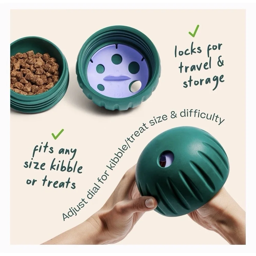 Large WOOF Walkabout Dog Puzzle Enrichment Toy & Slow Feeder Kibble Dispenser